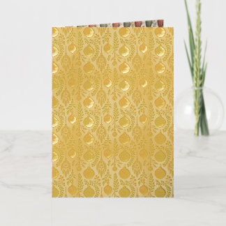 Boho Christmas Ornaments Foil Holiday Card