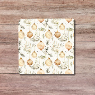 Boho Christmas Ornaments Midcentury Modern Neutral Ceramic Tile