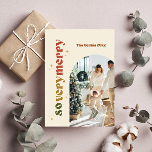 Boho Christmas Photo Retro Holiday