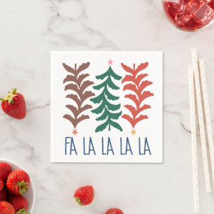 Boho Christmas Quote Napkin