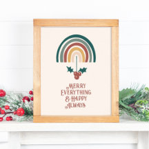 Boho Christmas Rainbow