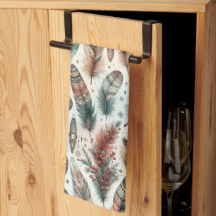 Boho Christmas Tea Towel