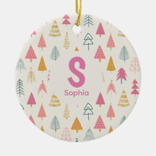 Boho Christmas Tree Ornament –Custom Name Keepsake