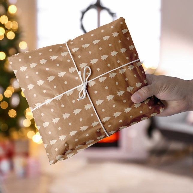 Boho Christmas tree  Tissue Paper (Boho Christmas tree Tissue Paper)