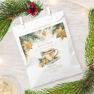 Boho Christmas winter bridal shower tea party Favour Bag