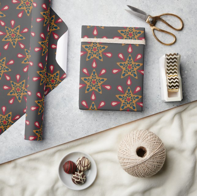 Boho Christmas wrapping paper (Crafts)