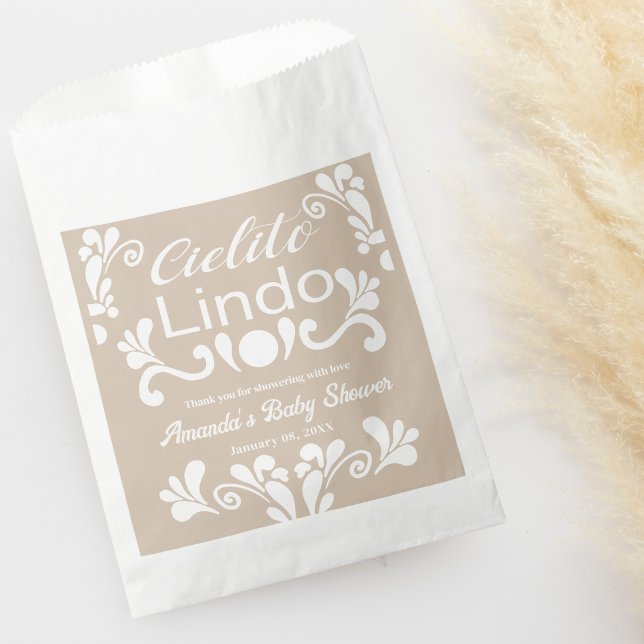 Boho Cielito Lindo Mexican Baby Shower Favour Bag (Creator Uploaded)