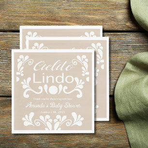 Boho Cielito Lindo Mexican Baby Shower Napkin