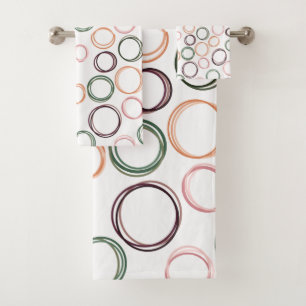 Boho Circles Bath Towel Set