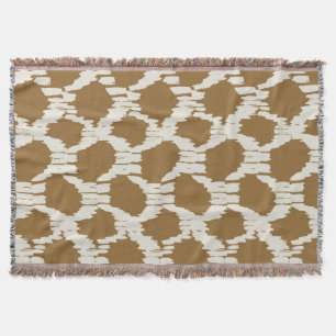 Boho Circles Earthy tones contemporary minimalist Throw Blanket