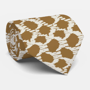 Boho Circles Earthy tones contemporary minimalist Tie