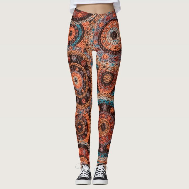 Boho Circles Leggings (Front)