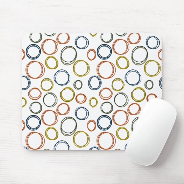 Boho Circles  Mouse Pad (With Mouse)