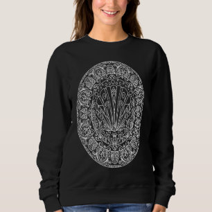 Boho Clam Shell Sea Life Mandala  Cute Bohemian Sp Sweatshirt