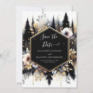 Boho Classic Enchanted Forest Weddin Save The Date