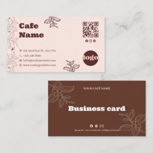 Boho Coffee Café Business Card