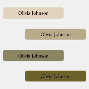  Boho colour Kids Waterproof Name Labels