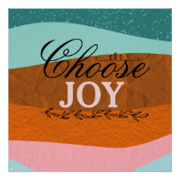 Boho Colourful Inspirational Quote Glossy Wall Po