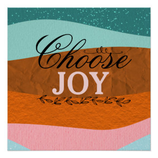 Boho Colourful Inspirational Quote Glossy Wall  Po Poster