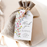 :Boho Colourful Wildflower Fairytale Wedding Favou Gift Tags<br><div class="desc">Colourful Boho Whimsical Wildflower Fairytale Elegant Wedding Favour Gift Tags
Bohemian-style arranged romantic floral minimalist gift tags with colourful pastel wildflowers and botanicals in hand-printed watercolor. 
The sage green background is gorgeous for fairytale garden weddings and boho floral weddings. 
Editable tags for spring,  summer,  fall (autumn),  and winter weddings.</div>
