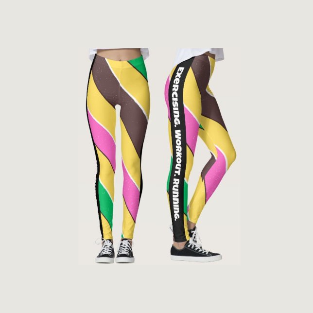 Boho colours l Yellow l Pink l Workout and running Leggings (Creator Uploaded)