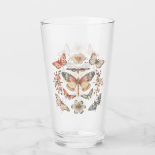 Boho Cottagecore Monarch Butterfly Glass
