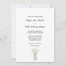 Boho Country Chic Wedding Invitation
