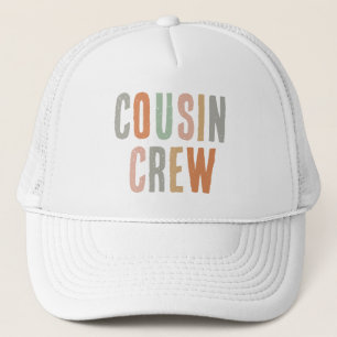 Boho Cousin Crew Family Reunion Matching Trucker Hat
