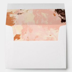 Boho Cowhide Watercolor Blush Theme Envelope