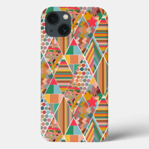 Boho Crazy Quilt iPhone 13 Case
