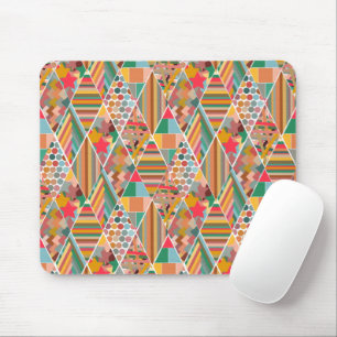 Boho Crazy Quilt Mouse Pad