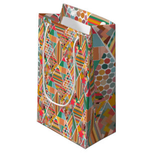 Boho Crazy Quilt Small Gift Bag
