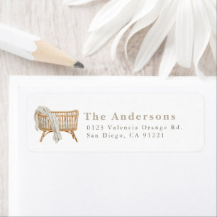 Boho Crib Return Address Label