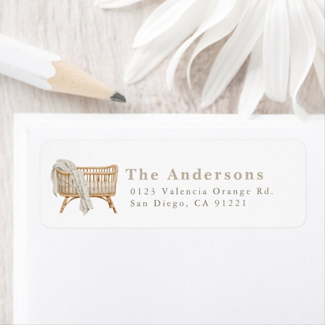 Boho Crib Return Address Label (Insitu)