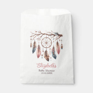 Boho Custom Name Dreamcather Baby Shower Favour Bag