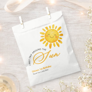 Boho Cute First Trip Around the Sun 1st Birthday Favour Bag