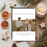 Boho Cute Funny Family Photo Obligatory Christmas Holiday Card<br><div class="desc">Nothing says "holiday spirit" like a sarcastic smile and a perfectly posed yet awkward family photo! This cosy boho card embodies the traditional side of Christmas with a humourous twist—ideal for families who appreciate a touch of dry wit alongside their warm wishes.</div>