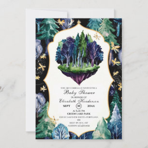Boho Cute Woodland Baby Shower Invitation