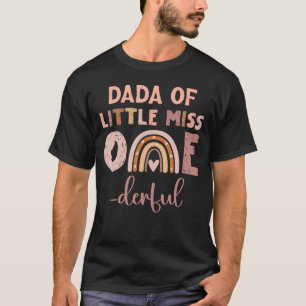 Boho Dada of Miss Onederful 1st Birthday Girl Cute T-Shirt