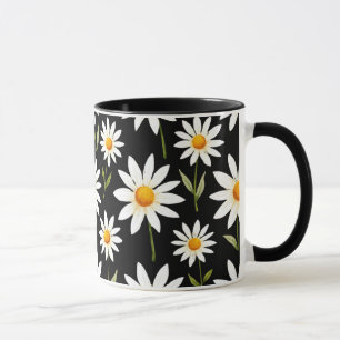 Boho Daisy Floral–Minimalist Spring Bloom Aestheti Mug