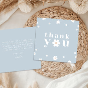 Boho Daisy Thank You Card