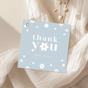 Boho Daisy Thank You Favour Tag