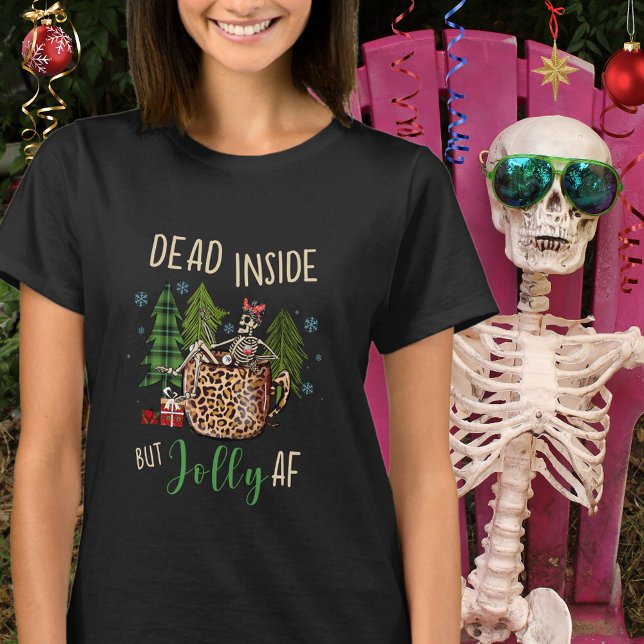 Boho Dead Inside Rustic Funny Christmas Womens T-Shirt (Creator Uploaded)