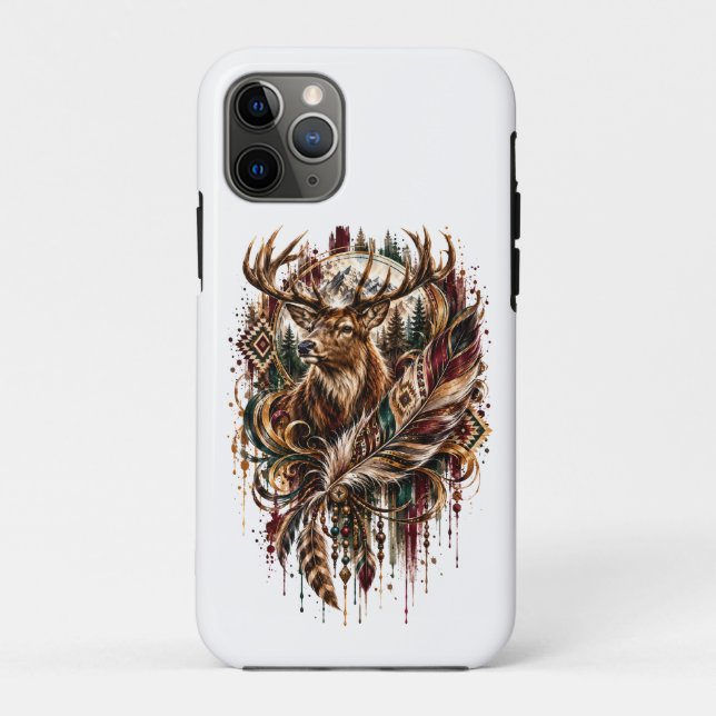 Boho Deer, Dreaming of Deer Case-Mate iPhone Case (Back)