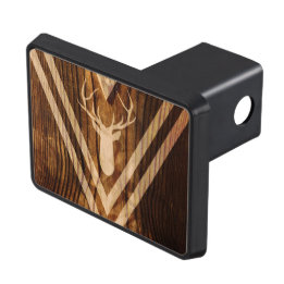 Boho deer on rustic wood