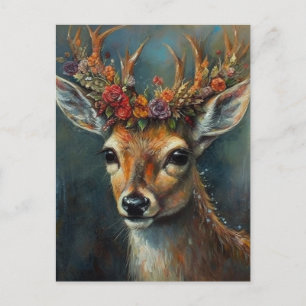 Boho Deer Postcard