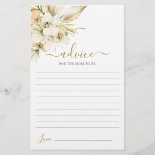 Boho Desert Advice for the Mum To Be card