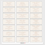 Boho Desert | Beige Wedding Guest Address Labels<br><div class="desc">These boho desert | beige wedding guest address labels are perfect for your simple beige and terracotta minimal modern boho wedding. The design features formal shabby chic typography. The look will go well with any wedding season: spring, summer, fall, or winter! Please feel free to reach out with any questions...</div>
