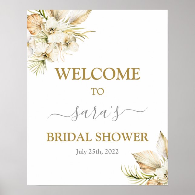 Boho Desert Bridal Shower Welcome sign (Front)