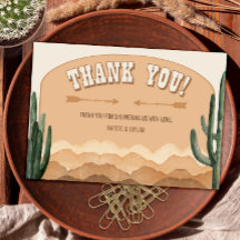 Boho Desert Cactus Rustic Southwestern Ranch